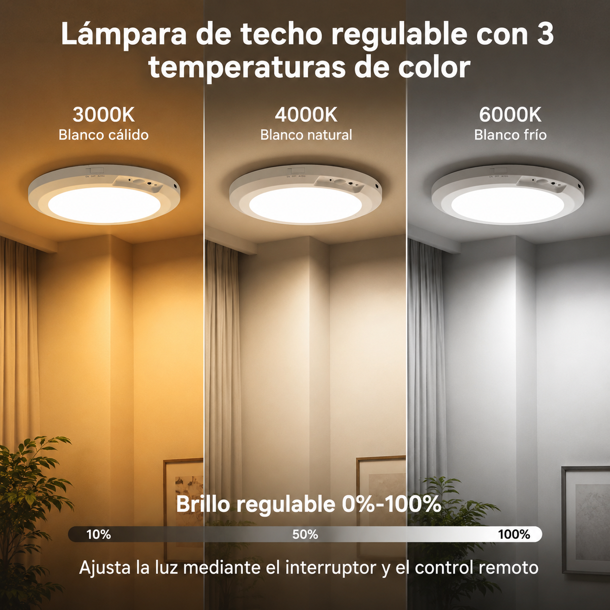 Lámpara Con Sensor de Movimiento Recargable