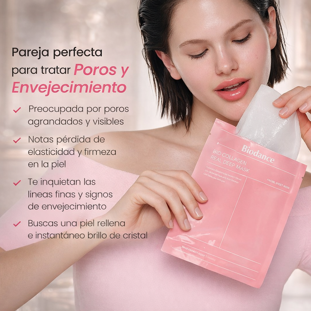 2X1 Pack de Mascarillas de Colágeno Biodance