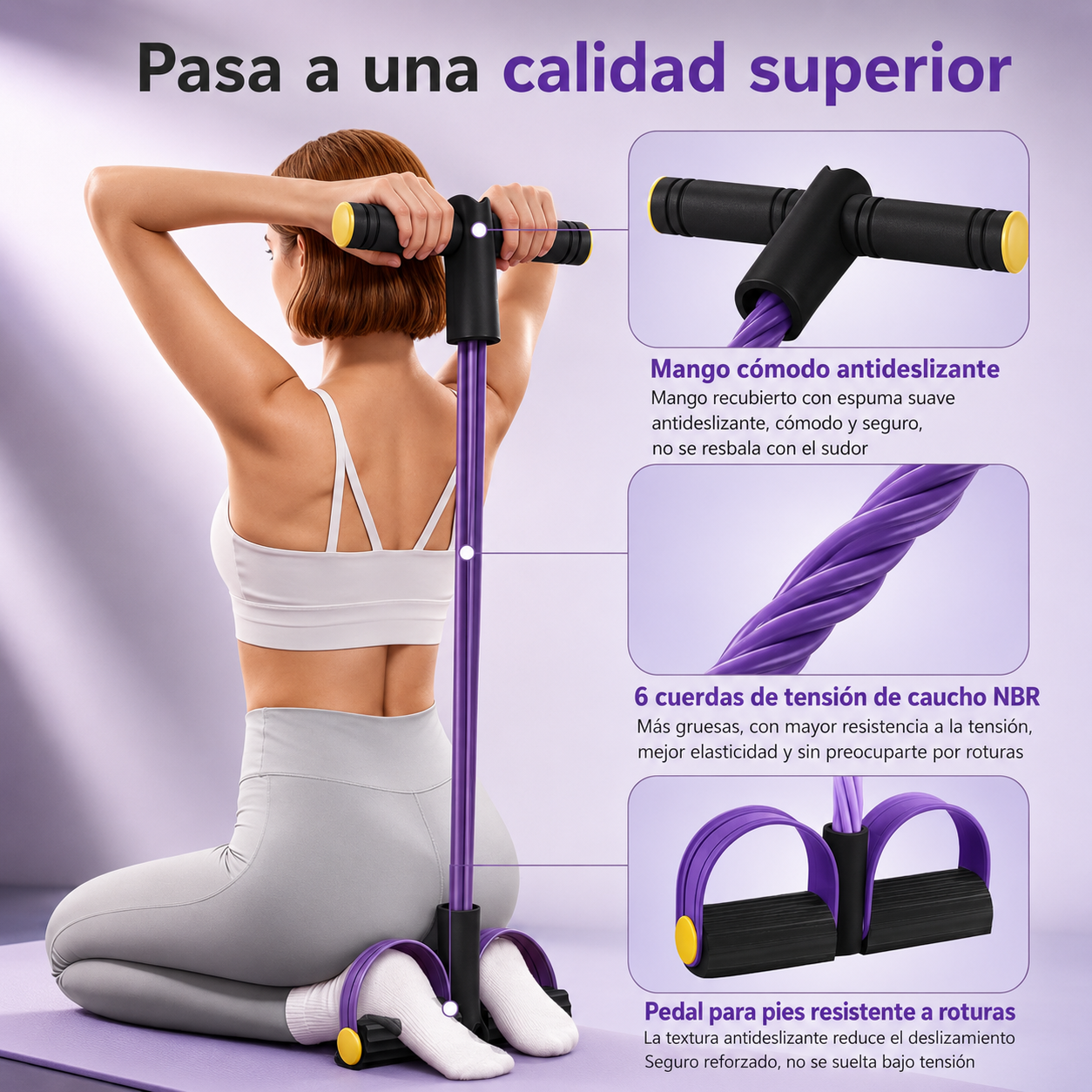 2x1 Bandas Fitness Con Pedales + 3 Regalos 🎁