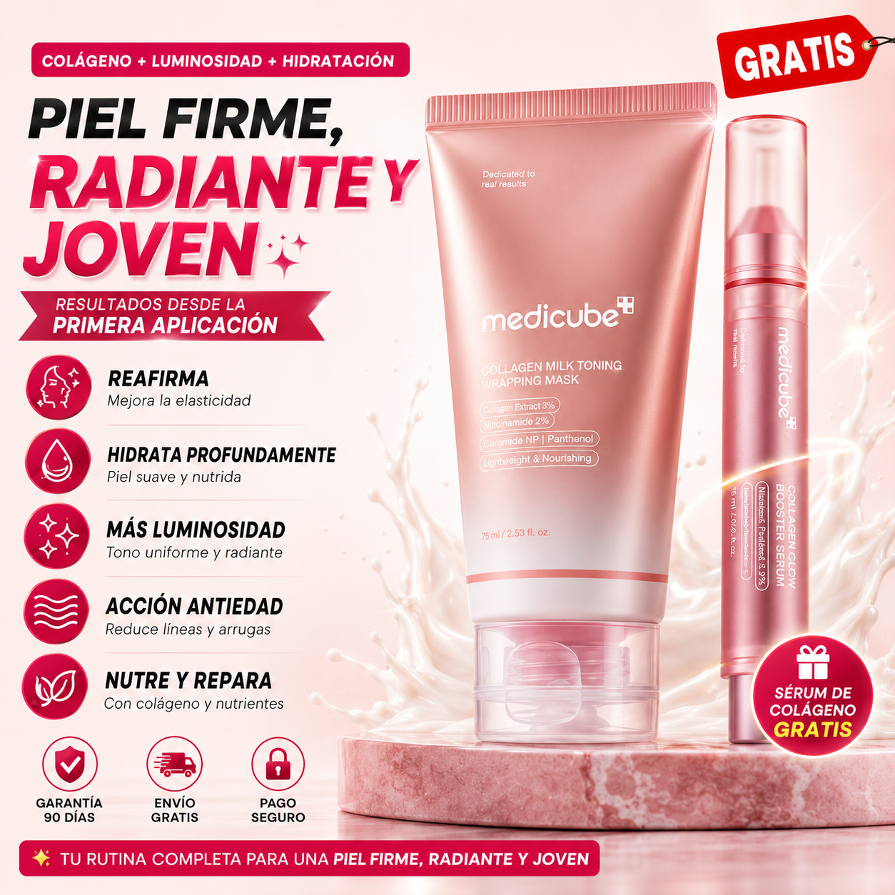 Mascarilla + Suero de Colágeno Medicube