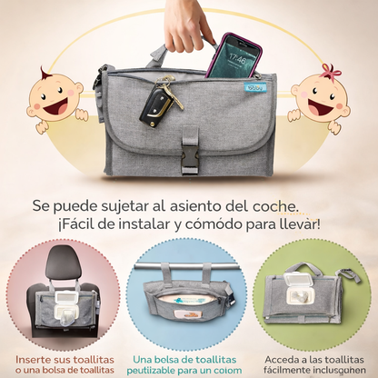 Cambiador de Pañales de Bebe Portátil