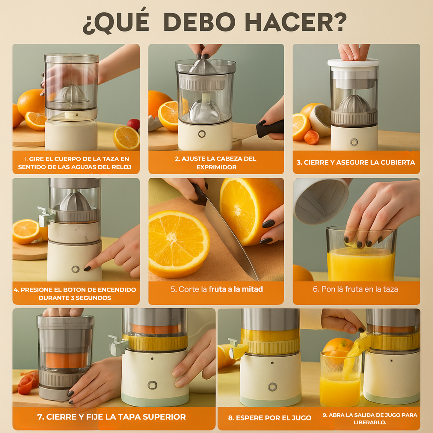 Extractor de Jugo Portátil