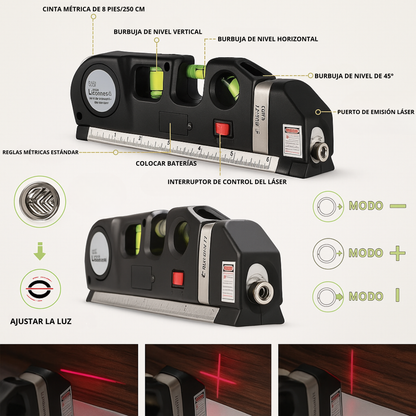 Nivelador Láser 4 en 1