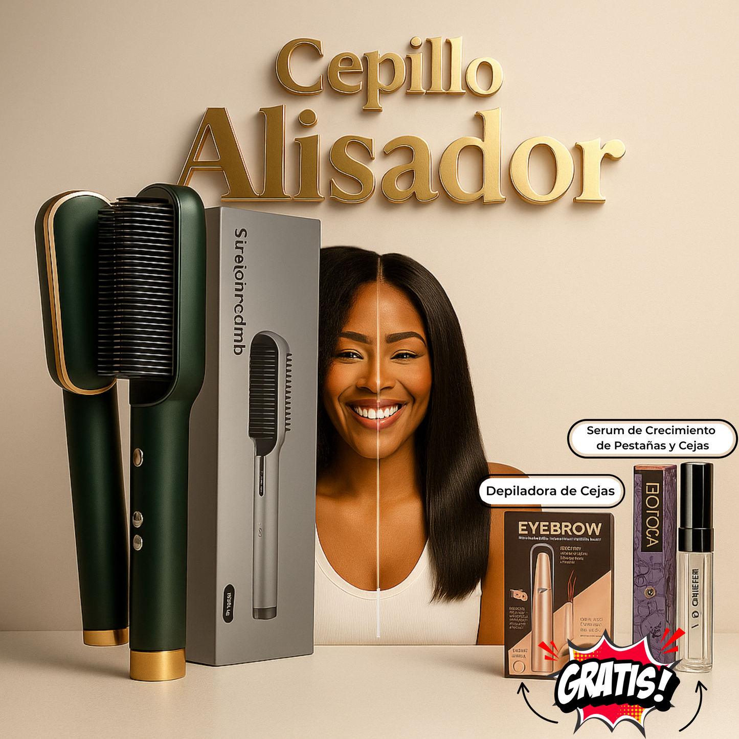 Cepillo Alisador 2 en 1